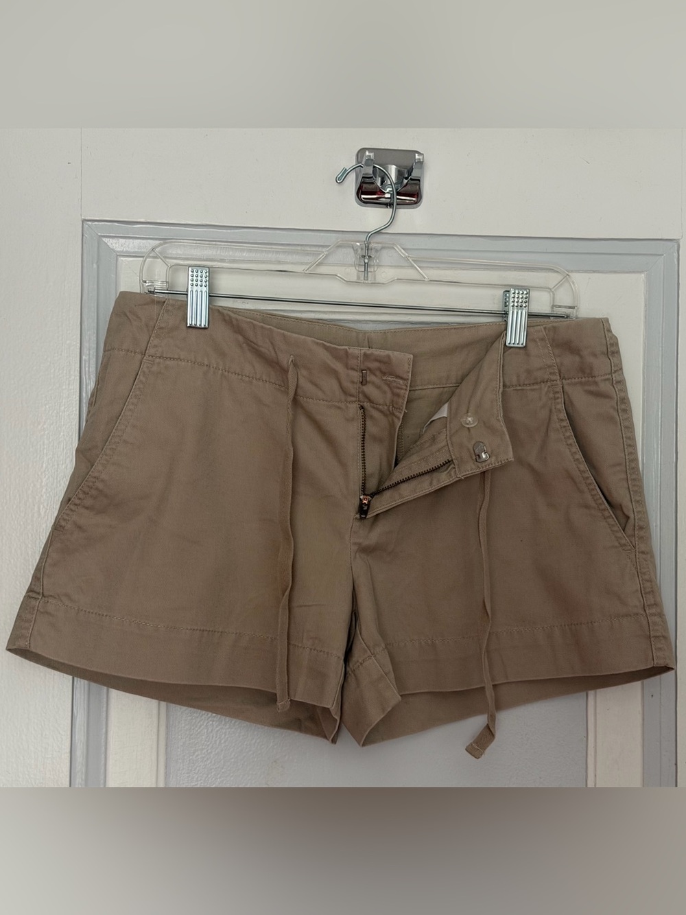 GAP Khaki Drawstring Cotton Shorts - Picture 2 of 5